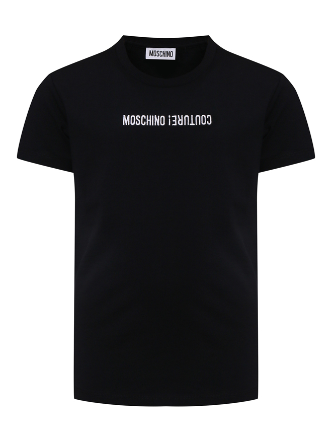 Moschino Футболка из хлопка с вышивкой