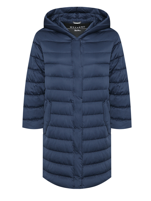 Weekend Max Mara Стеганый пуховик с капюшоном и карманами