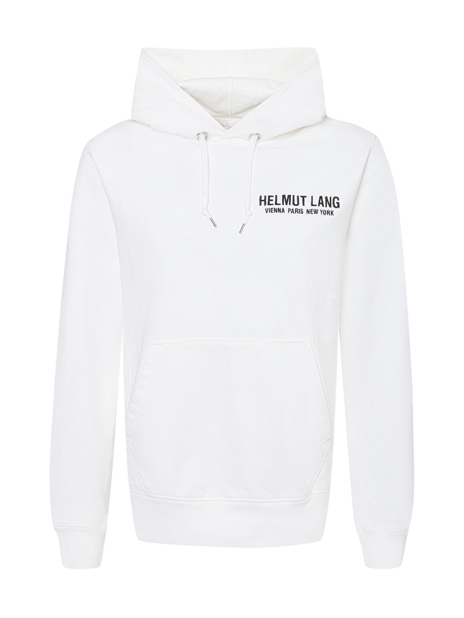 Helmut Lang Худи из хлопка декорированное вышивкой и принтом