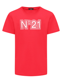 N21 Футболка из трикотажа с принтом
