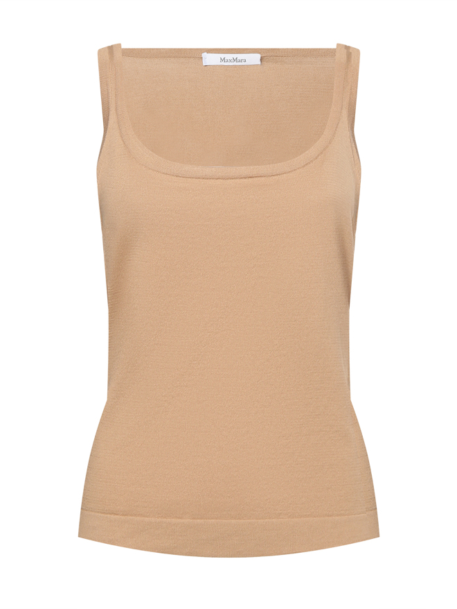 Max Mara Топ однотонный из хлопка
