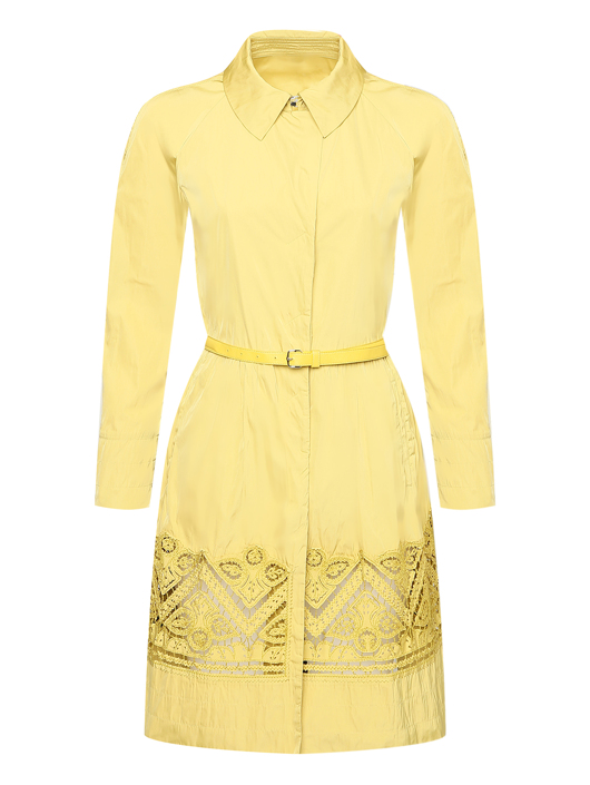Ermanno Scervino Плащ с декоративной отделкой