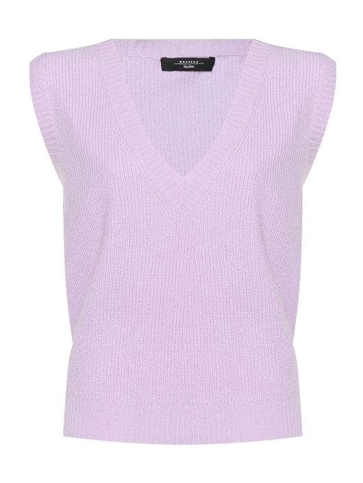 Weekend Max Mara Однотонный жилет из кашемира