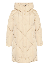 Weekend Max Mara Однотонная стеганая куртка с капюшоном