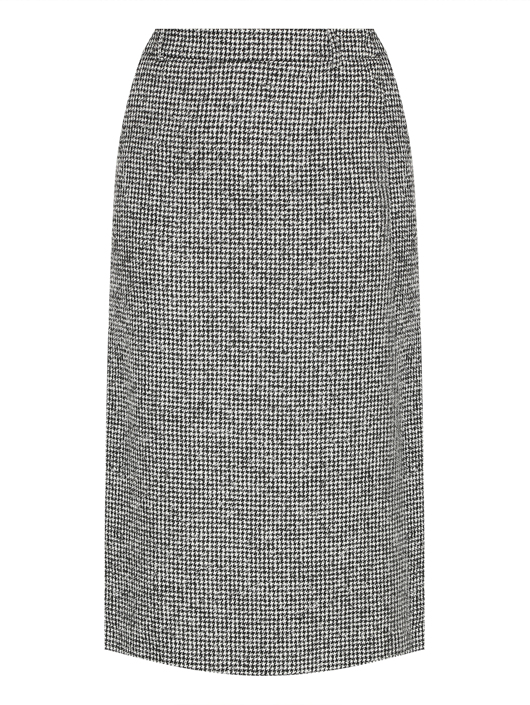 Ermanno Scervino Миди-юбка в клетку из шерсти