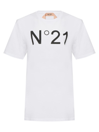 N21 Футболка из хлопка с принтом