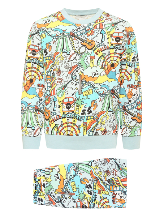 Stella McCartney kids Костюм с узором из трикотажа