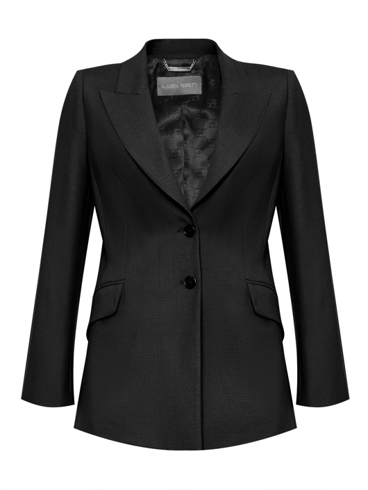 Alberta Ferretti Однотонный жакет из шерсти
