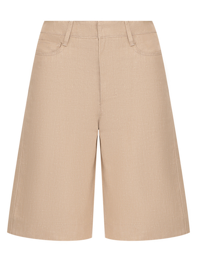Max Mara Шорты-бермуды из хлопка и льна