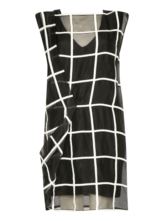 Sportmax Платье из шелка с драпировкой