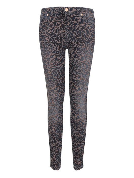 7 For All Mankind Джинсы-скинни с узором