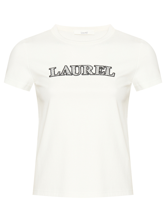 Laurel Футболка из хлопка с логотипом