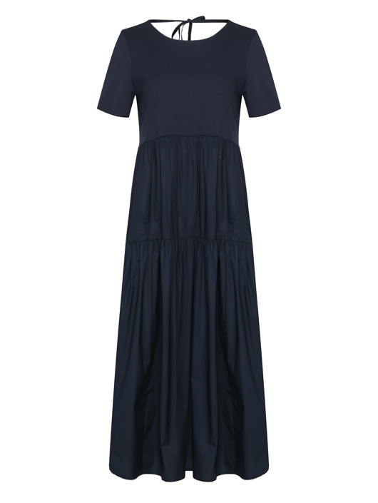 Weekend Max Mara Свободное платье-макси из трикотажа и хлопка