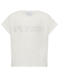 Ermanno Scervino Junior Футболка из хлопка с логотипом