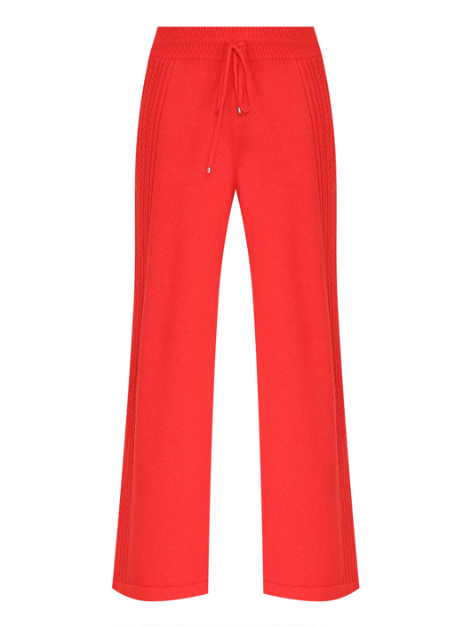 Ermanno Scervino Брюки из шерсти на резинке с узором