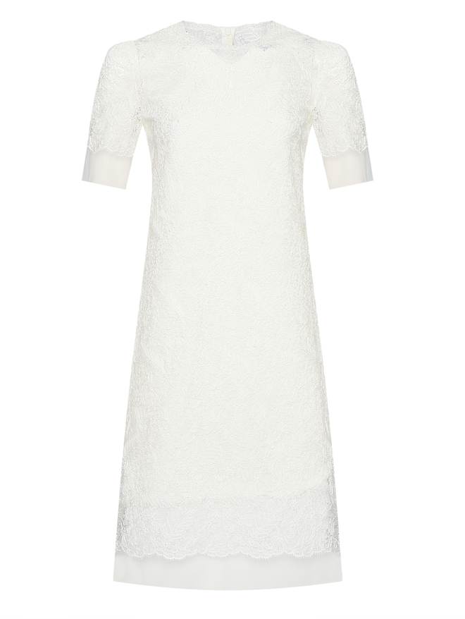 Ermanno Scervino Платье прямого кроя с короткими рукавами