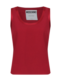 Moschino Топ с атласной окантовкой