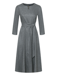 Max Mara Платье с декором и поясом