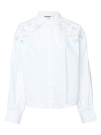 Essentiel Antwerp Рубашка из хлопка с аппликацией