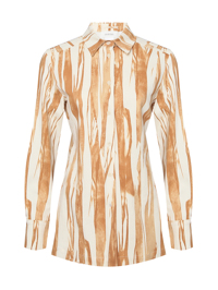 Sportmax Рубашка из хлопка с узором