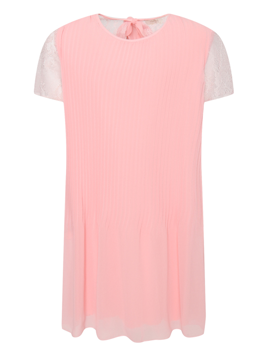 Aletta Couture Платье плиссированное с кружевом