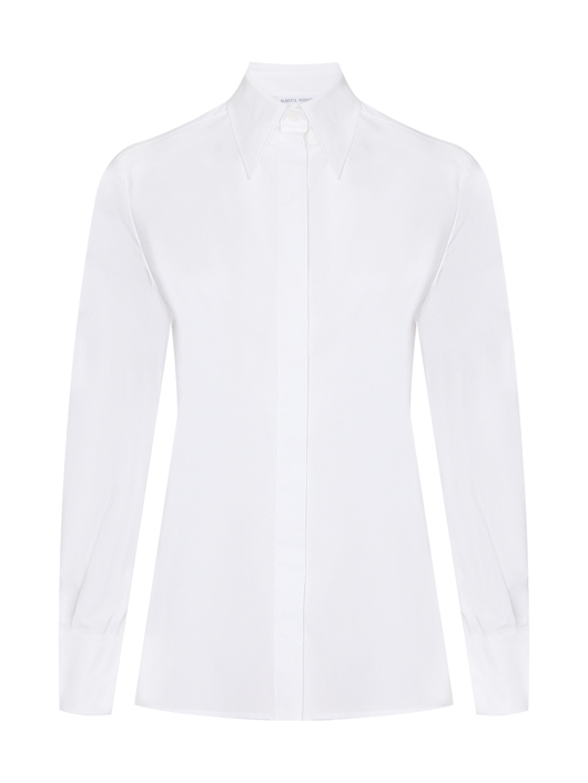 Alberta Ferretti Рубашка из хлопка с запонками