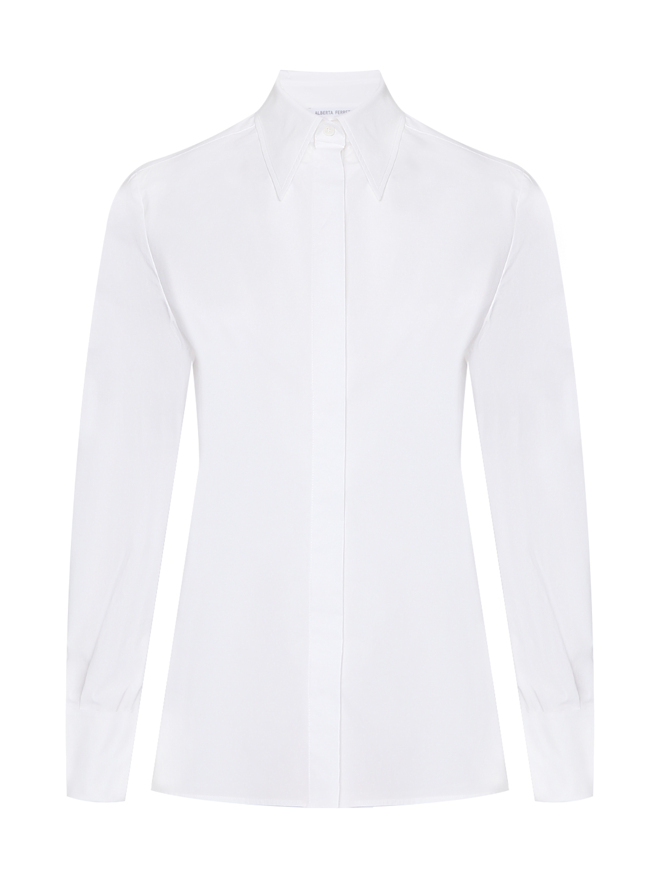 Alberta Ferretti Рубашка из хлопка с запонками