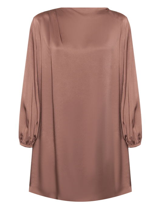Weekend Max Mara Атласное платье свободного кроя