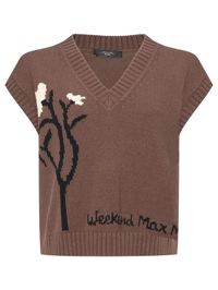 Weekend Max Mara Трикотажный жилет с узором