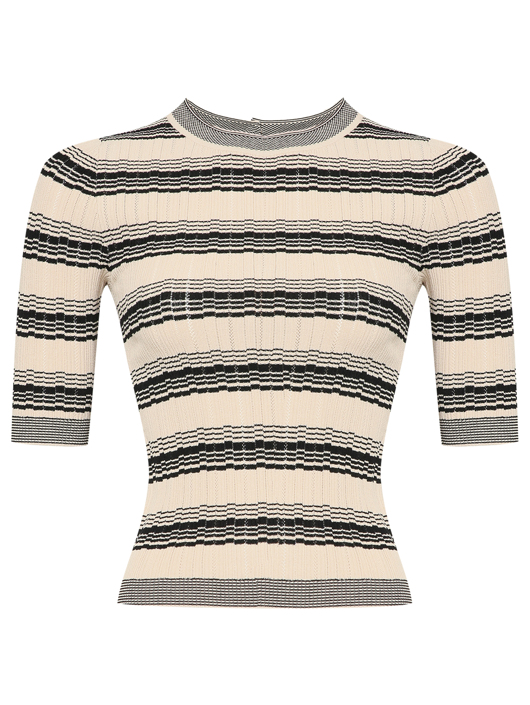 Weekend Max Mara Приталенный джемпер в полоску
