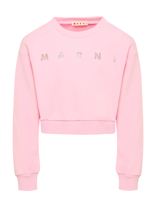 Marni Свитшот с принтом из хлопка