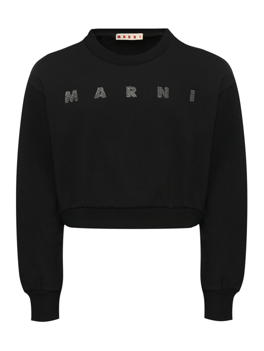 Marni Свитшот из хлопка с принтом
