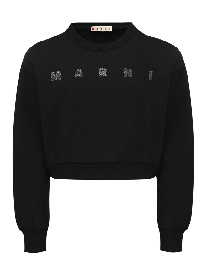 Marni Свитшот из хлопка с принтом