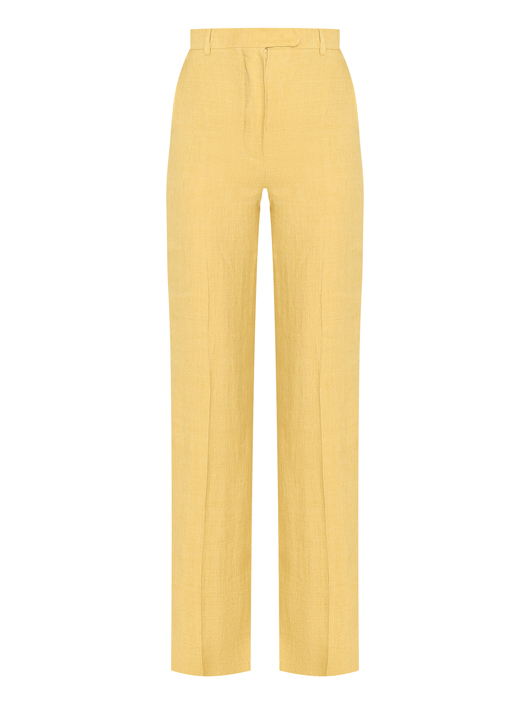Max Mara Однотонные брюки из льна