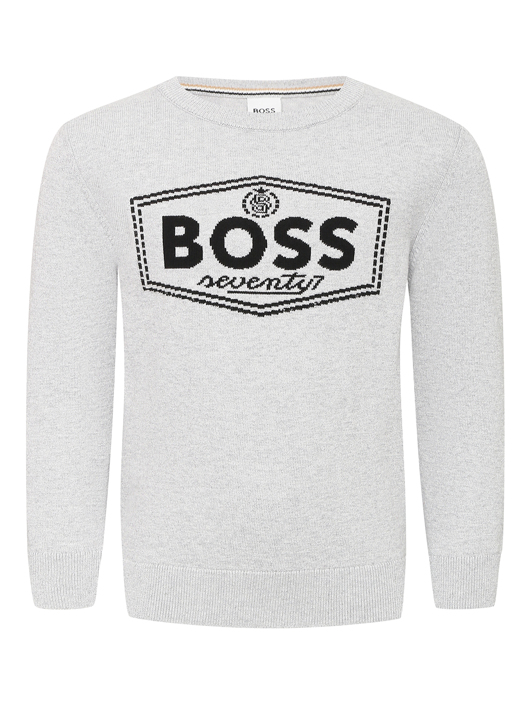 Boss Джемпер из хлопка с логотипом