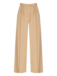 Max Mara Широкие брюки из шерсти с защипами