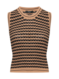 Weekend Max Mara Трикотажный топ из хлопка с узором