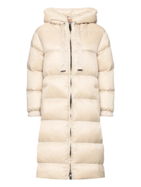 Max Mara Удлиненный пуховик с капюшоном