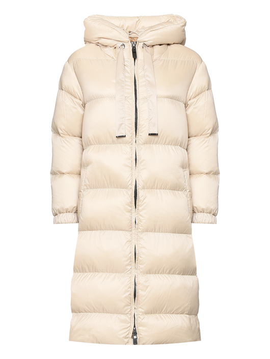 Max Mara Удлиненный пуховик с капюшоном
