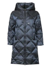 Max Mara Стеганный пуховик с капюшоном