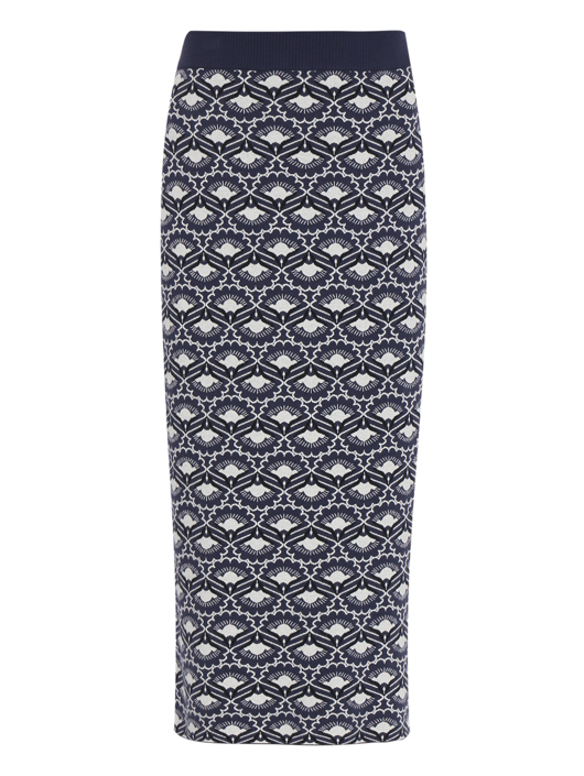 Weekend Max Mara Юбка трикотажная из смесовой вискозы с узором
