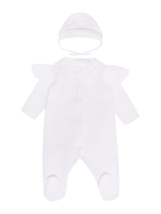 Yudashkin kids Комплект из хлопка, комбинезон и шапочка