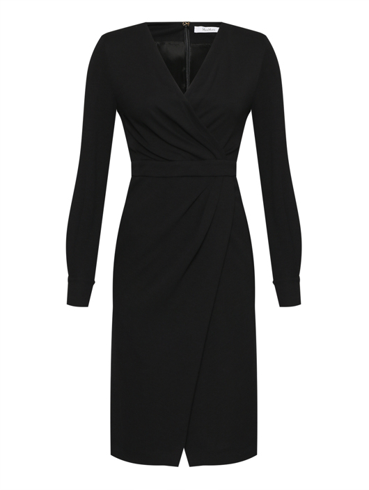 Max Mara Однотонное платье-миди с запахом