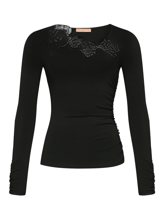 Ermanno Scervino Лонгслив с кружевной отделкой