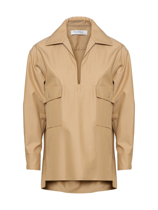 Max Mara Блуза-рубашка из плотного хлопка