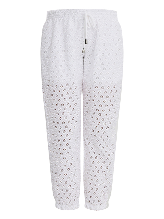 Ermanno Scervino Junior Прямые брюки из хлопкового кружева