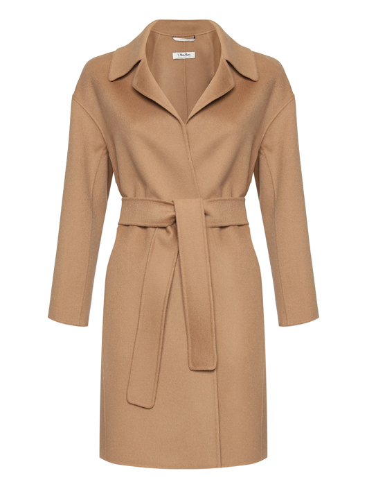 Max Mara Пальто из шерсти на ремне