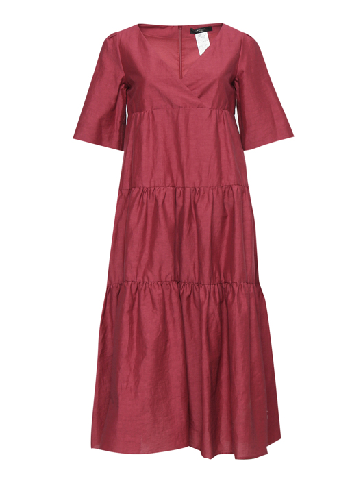 Weekend Max Mara Платье из хлопка и льна с коротким рукавом