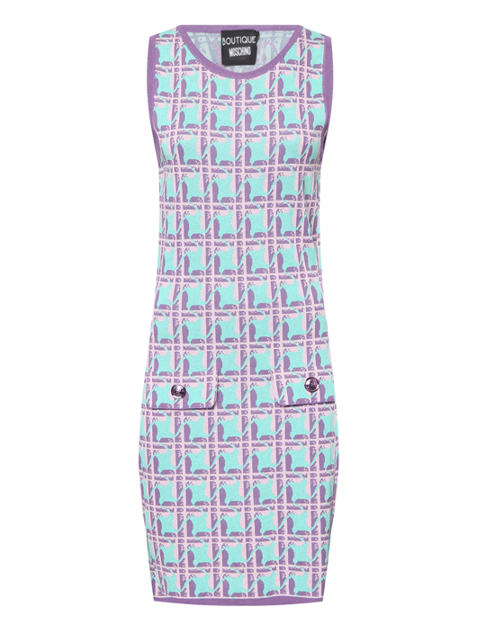 Moschino Boutique Платье трикотажное с узором