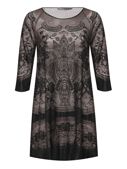 Alberta Ferretti Платье вязаное из шерсти